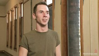 Hung stud tied up ass fucked