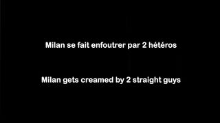Milan gets creamed by 2 straight guys
