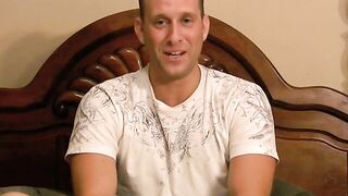 AIDEN Sexy Navy guy squirts a huge load