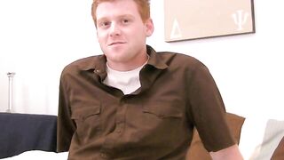 ASHTON Uncut redhead comes in and gets the full treatment