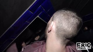 Cock waiting at a glory hole