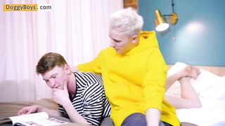 A Drizzle Of Fresh Boy Cum For His Buns