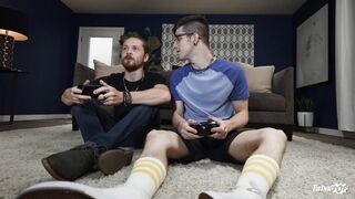 Nerdy Gamer Footjob